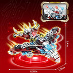 STEM 2 in1 Dinosaurs Building Set, Compatible with Lego Dinosaur Set, Transforming Fighter Jet Building Kit for Adults, Educational Gift Toy for Kids Boys 6-10 (422 PCS)