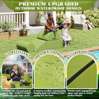 jela Foam Blocks 6Pcs Soft Play Equipment Waterproof Fabric, UV Resistant Toddler Climbing Toys Indoor& Outdoor Soft Play Climbing for Toddlers, Lightweight Climbing Blocks for Babies, Kids (Green)