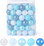 GOGOSO Ball Pits Balls for Toddlers Pack of 50 100 200 Plastics Shape Ball Non-Phthalate Non-BPA Non-Toxic 2.2-Inch Crush Proof Play Balls