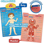 BEST LEARNING i-Poster My Body - Interactive Educational Human Anatomy Talking Game Toy | Learn Body Parts, Organs, Muscles and Bones for Kids Aged 5 to 12 Years Old