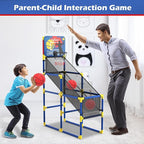 Kids Basketball Hoop Arcade Game W/Electronic Scoreboard Cheer Sound, Basketball Hoop Indoor Outdoor W/4 Balls, Basketball Game Toys Gifts for Kids 3-6 5-7 8-12 Toddlers Boys Girls
