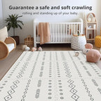 Baby Foam Play Mat, PIGLOG 72x48 Baby Crawling Mat, Floor Mats for Kids for Infants with Interlocking Floor Tiles, Toddler Playmats for Indoor and Outdoor, Easy to Clean Playroom Mats, Bohemia