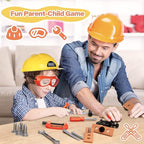 Kids Tool Set-Zealous Pretend Construction Toy with Kids Tool Belt, Toddler Tool Set with Angle Grinder Toys & Circular Saw, Child Play Tool Set for Boys Girls Ages 3,4,5,6,7 Years Old
