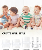 Baby Hair Clippers Quiet Hair Trimmer for Kids Toddler, Silent Hair Clippers for Children with Autism, Waterproof Rechargeable Cordless Ceramic Blade Haircut Kit