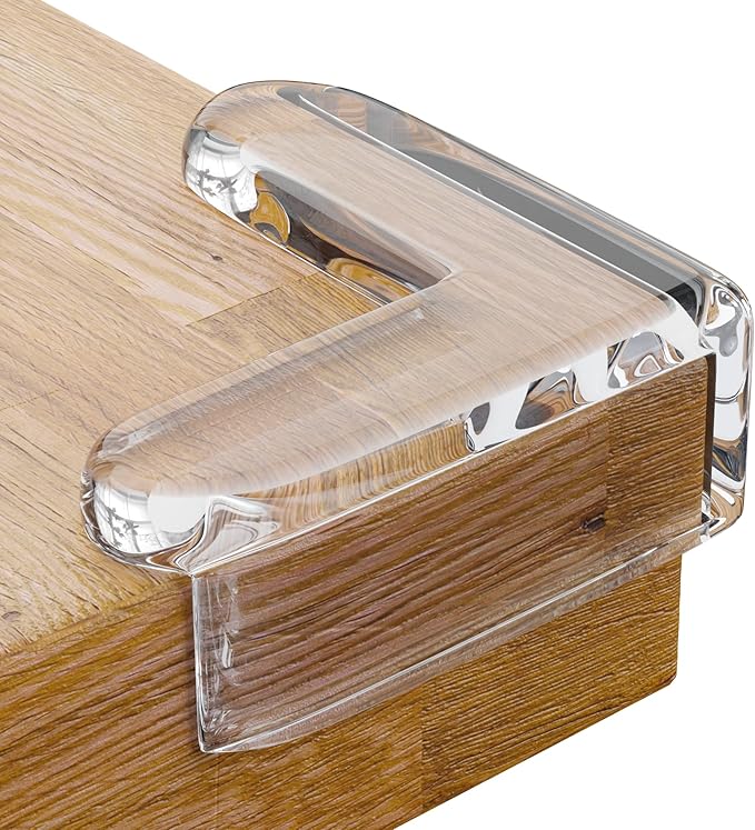 CalMyotis Corner Protector for Baby, Protectors Guards - Furniture Corner Guard, Edge Safety Bumpers - Baby Proof Bumper & Cushion to Cover Sharp Furniture & Table Edges - Clear, Transparent, 24 Pack