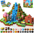 100 PCS 0.8in Magnetic Blocks - Magnet Toys & Magnetic Building Blocks Cubes, Stacking Magnets, STEM Toys for School Acitivities, Birthday Gifts for Boys Age 3+ Years Old (Theme: Forests)