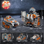 5in1 STEM Building Toys for Kids 6-14, Remote & APP Controlled Mech Robots/Heavy Tanks/Tracked Racer STEM Building Kit for Kid Science Learning, 552 Pcs DIY Building Blocks Set Gifts for Boys & Girls
