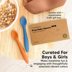 KeaBabies Silicone Baby Spoons, Self Feeding 6-12 months - 3-Pack Baby Weaning Eating Utensils, Toddler First Food Training Spoon, Infant, Kids Feeding Supplies Essential Set, Dishwasher-safe (Kea)