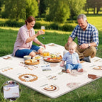 59x59 Baby Play Mat, Foldable Baby Mat for Floor Tummy Time and Crawling, Waterproof & Anti-Slip Reversible Portable for Toddler Infant