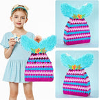 WERNNSAI Mermaid Piñata - Mermaid Party Games Decorations Mermaid Tail Piñata with Blindfold and Bat for Girls Kids Under the Sea Themed Birthday Party Supplies (12.5" x 16.5" x 3")