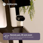Motorola Nursery HD 1080p Baby Monitor with Camera and Audio, 2-Way Audio with Remote Pan/Tilt/Zoom, Temperature Sensor, Lullabies, Night Vision, PIP1010