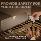 Toddler Bed Rail with Night Light - Foldable Bed Side Rails - Fits for Most Beds: Bed Rails for Full Size Bed, Queen Size Rails, Twin Rails - Portable Fence for Baby - 48 inch