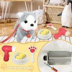 Plush Toys Walking Dog Toys That Can Walk, Bark and Wag Tail,Interactive Electronic Pet Toys Puppy with Leash,Easter Christmas Birthday Gift for Toddlers Kids