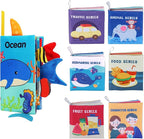 BARMACO Baby Soft Books, Touch and Feel Crinkle Cloth Books for Babies, Infants & Toddlers, Learning Toys Gifts for Boys & Girls, Early Development Interactive Sensory Toys, Ocean Animal Tails Books