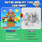 Soyee Magnetic Blocks 100PCS Magnetic Building Blocks Cubes Kids Boys Girls Toys for Ages 3-5 5-7 8-10 STEM Sensory Learning Building Magnet Toys 3-12 Year Old Girls Boys Birthday Gift