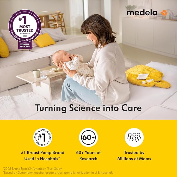 Medela Perfect Pair Bundle with Medela Harmony Manual Breast Pump & Silicone Breast Milk Collector, Lightweight and Discreet, Made Without BPA