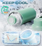 22oz Breast Milk Cooler Bottle – 24-Hour 360° Cooling Breastmilk Chiller with 2 Storage Bottles for Travel & Outdoor Use, Larger Capacity – Portable, Breastfeeding Essential Gift for New Moms