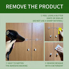 Baby Proof Cabinet Locks, Safe Quick and Easy Transparent Drawer Door Latches, Adjustable No Drilling Child Safety Cabinet Straps for Fridge, Oven, Dishwasher, Toilet Seat (L, Count, 6)