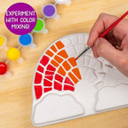 Creative Roots Paint Your Own Rainbow Stepping Stone Craft Kits for Kids, Ceramics to Paint, Ages 6+