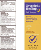 A+D Overnight Healing Diaper Rash Ointment - Soothes, Protects & Relieves Diaper Rash Overnight with Lavender & Colloidal Oatmeal - Healing Ointment for Red, Itchy, Irritated Skin - 3.6oz