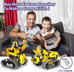 5 in 1 STEM Robot Toy Building Kit, 452 PCS Blocks App & Remote Control Engineering Toys Robotics for Kids Ages 8-12, RC Bulldozer Erector Sets for Boys Girls 6 7 9 10 11 13 14+ Birthday Gifts
