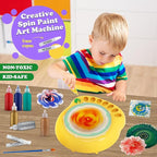 Arts and Crafts for Kids Ages 4-8,Paint Spin Art Machine Kit,Art Craft Set for 6-9 Year Old,Cool Painting Spinner Toys Kits Set,Art Supplies Birthday Gifts for Boy Girl Ages 6 7 8 9 10 11 12 Green