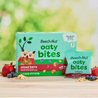 Beech-Nut Toddler Snacks, Oaty Bites with Fruit & Whole Grains, Mixed Berry Toddler Snack Bites for Toddlers 12 Months & Older, Pack of 6 Boxes (42 single-serve bags)