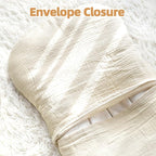 Hooyax Muslin Baby Lounger Cover 1 Pack, 100% Cotton Soft & Breathable Infant Lounger Covers Only for Newborn (Cream)