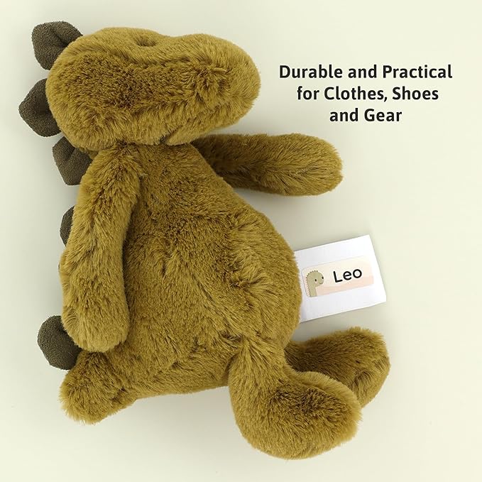 Personalized Name Labels for Kids (120) – Custom Waterproof & Durable Stickers for Clothing, Daycare, Office & School Supplies - Dinosaurs