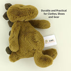 Personalized Name Labels for Kids (180) – Custom Waterproof & Durable Stickers for Clothing, Daycare, Office & School Supplies - Dinosaurs