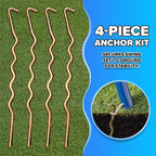 Sportspower Starlight Metal Swing Set with 2 LED Light-Up Swings, Saucer Swing & 5ft Slide – Outdoor Kids Playset with Sturdy Frame and Safety Features