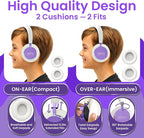 Puro Sound Labs BT2200 Plus Kids Bluetooth Headphones – Volume-Limiting 85dB, Studio-Grade Audio, Over-Ear & Comfy Design, 20-Hour Battery Life, Easy to Connect Wireless Headphones for Kids, Purple