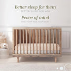 Bella Coterie Luxury Bamboo Viscose Crib Sheet | Organically Grown | Ultra Soft | Cooling for Better Sleep | Deep Pocket Fitted Sheet for Crib & Toddler Mattress | 100% Organically Grown [Champagne]