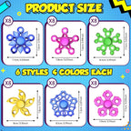 Woanger 48 Pcs Fidget Spinner High Speed Hand Spinners for Anxiety ADHD Adults Boys Girls, Anxiety Stress Relief Toys for Focus Party Favor Classroom Prizes(Multicolor,Five Holes)