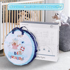 Baby Play Mat, 4-in-1 Baby Play Gym Tummy Time Mat with Ball Pit and 5 Detachable Toys for Newborn to Develop Sensory Exploration and Motor Skill 0-6-12 Months