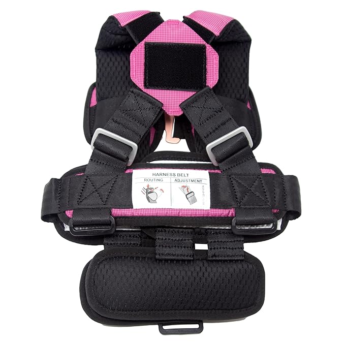 Extra Small (XS) Pink, Lightweight, Compact, Portable Car Seat, 2+ Years; 26.5–40 lb - Perfect for Travel and Everyday Child Safety