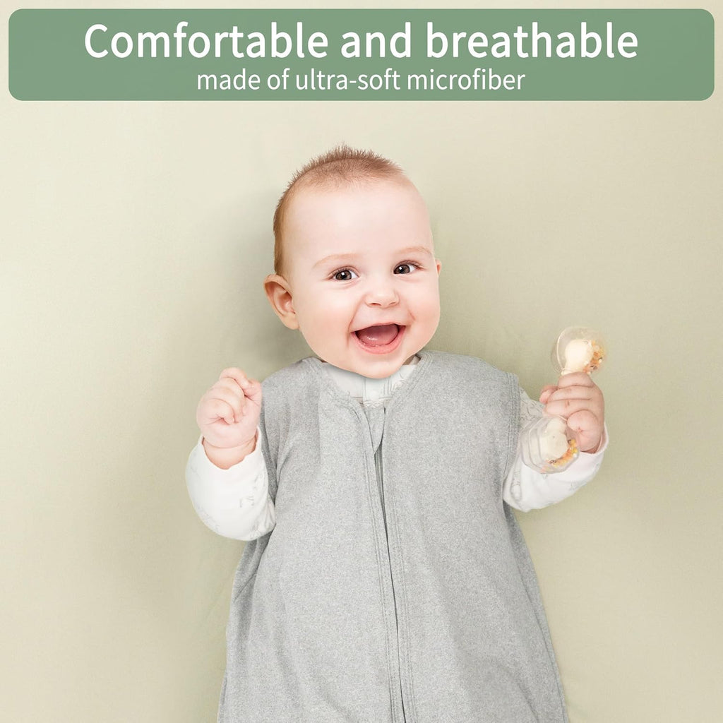 Pack and Play Sheets Fitted, 2 Pack Pack n Play Sheets for Graco Pack n Play Mattress, Unisex Playard Sheets for Boys Girls (Brown & Green, 38 X 26 Inch)