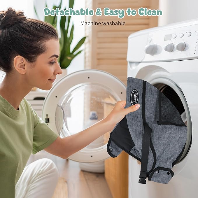 Booster Seat for Dining Table: Portable Toddler Booster Chair with Safety Buckle and Height Adjustable, Foldable Baby Feeding Chair, Kids High Chair Booster Seat for Kitchen Home Travel - Red