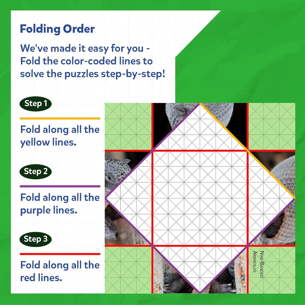 Skillmatics Scrapbooking Kit & Origami Puzzle Book - 48 DIY Folding Puzzles with Fun Fact Encyclopedia, STEM Learning & Travel Toy, Brain Teasers, Educational Gifts for Ages 6, 7, 8, 9, 10 and Up