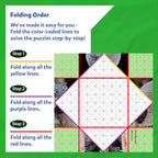 Skillmatics Scrapbooking Kit & Origami Puzzle Book - 48 DIY Folding Puzzles with Fun Fact Encyclopedia, STEM Learning & Travel Toy, Brain Teasers, Educational Gifts for Ages 6, 7, 8, 9, 10 and Up