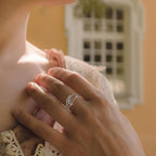 INFUSEU Funny Spinner Fidget Rings for Women Girls Anti Anxiety Stress Worry, Adjustable Size