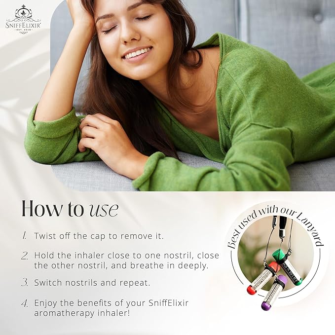 Nasal Inhaler Stick Immune Inhaler, Nose Inhaler Stick, Essential Oil Inhaler, Aromatherapy Nasal Inhaler for Immune Boost, Respiratory Health And Wellness - Portable Nasal Stick Inhaler for Adults