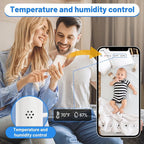 Upgraded Baby Monitor Clip Charger Mount for Nanit Pro/Plus/Original Cameras with Type-C Charging Port Connector Mount Portable Camera Holder for Travel & Crib,Temperature and Humidity Display