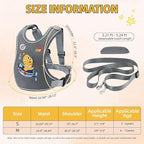 2025 New Safety Harness for Autism and Special Needs Child (3-6 yrs), Anti-Elopement Vest Harness with Light Reflector and Grab Handle for Active, Autistic ADHD Kids,Adjustable Tether Leash with Pouch