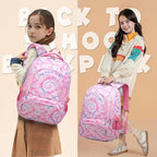 BLUEFAIRY Kids Backpack for Girls Elementary Primary Middle School Bags for Aged 8-10 for Teens Childs Bookbags Back to School Book Bags Gifts Mochilas para Niñas de 6 7 8 9 10 Años Tie-dye Pink