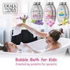 Dead Sea Collection Bubble Bath Kids with Bubble Gum Scent - Cleansing and Moisturizing Liquid Bath Pure Dead Sea Minerals - Pack of 2 Large Bottles (67.6 fl.oz)