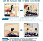 Accmor Hanging Baby Diaper Caddy Organizer, Diaper Stacker, Baby Crib Hanging Classified Storage Bag Organizer for Changing Table, Crib, Playard or Wall & Nursery Organization, Black