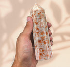Amazing Gemstone Large Sunstone Crystal Towers ~ Natural Healing Crystal Point Obelisk for Reiki Healing and Crystal Grid (5.5 to 6 INCH)