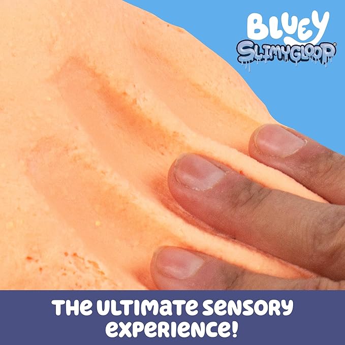 Bingo Premium Cloud Slime - Orange-Scented Fluffy Pre-Made Slime with Mix-Ins, Bluey Party Favors for Kids 8-12, Girls 8-10, Toddler Travel Toys