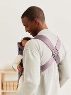 BabyBjörn Baby Carrier Mini, Cotton, Dark Purple | Newborn Carrier (7-25 lbs), Ergonomic, Easy-to-Use